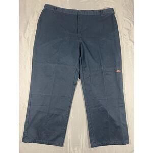 Dickies Work Pants 43x32 Navy Blue Carpenter Utility Loose Fit Workwear